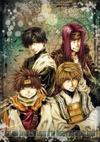 峰倉かずや描き下ろしイラストを使用した「最遊記歌劇伝 Road to the WEST」裏表紙