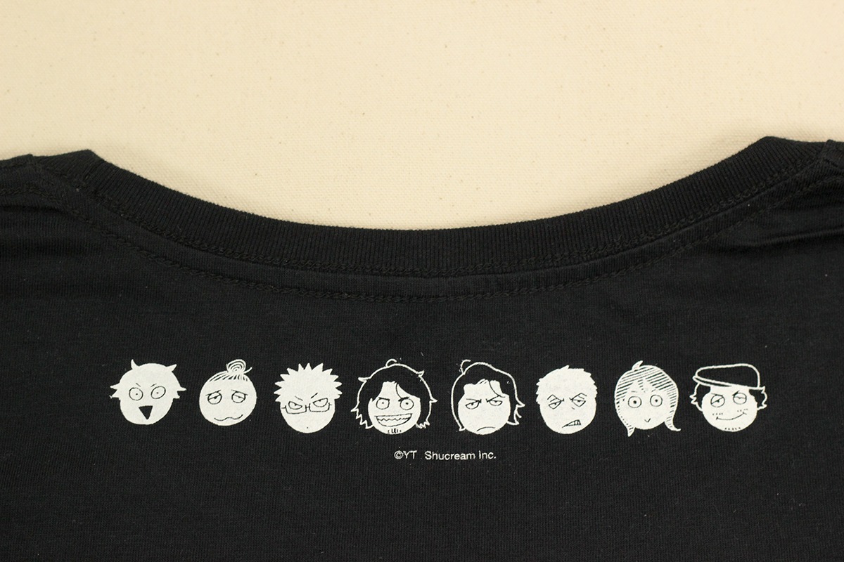 「くいもの処 明楽」のTシャツ。