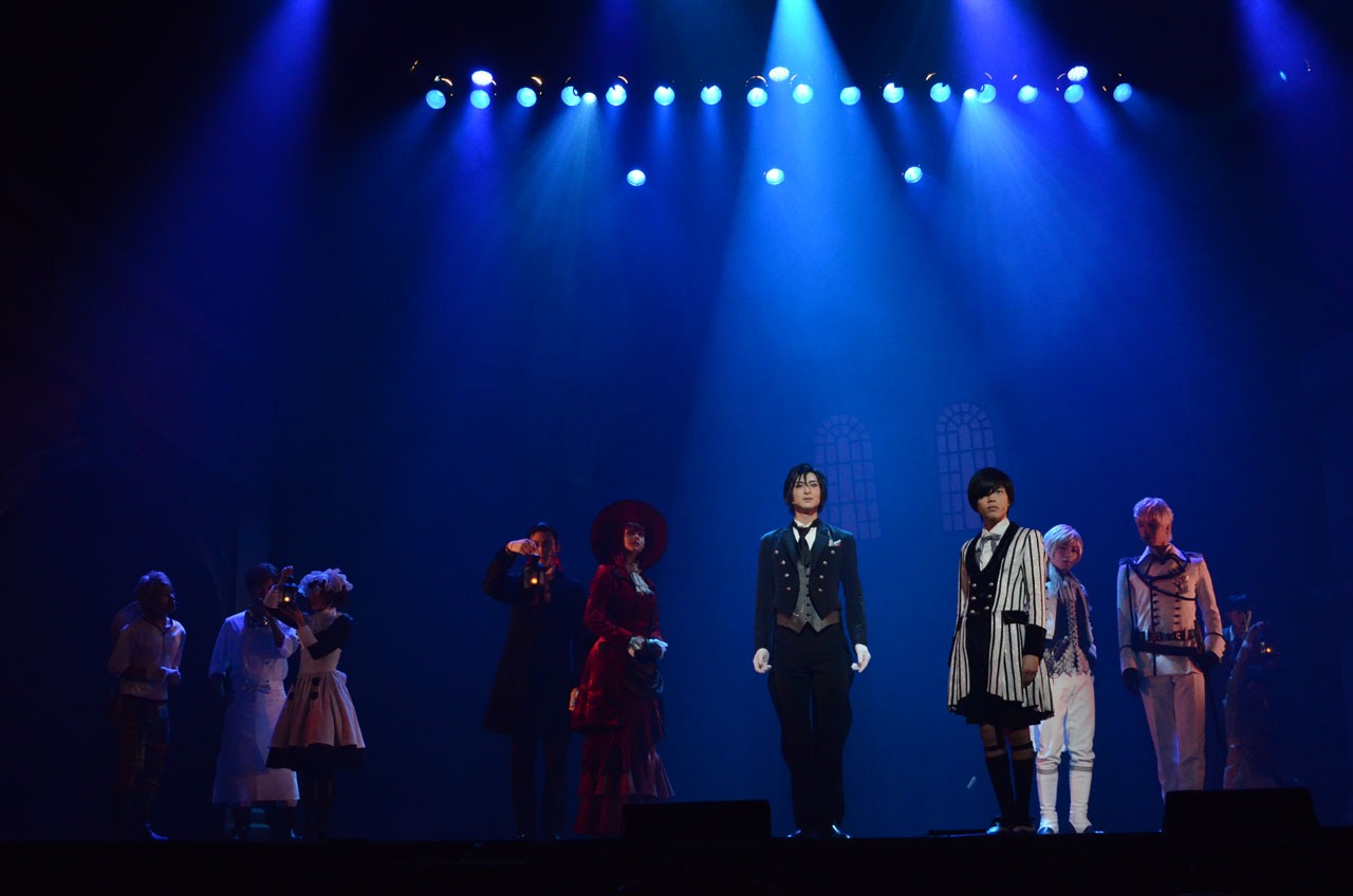 「ミュージカル『黒執事』-地に燃えるリコリス2015-」公開稽古より。