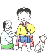 「2016年コボちゃん特製カレンダー」は卓上タイプのカレンダー。画像は表紙に使用されるイラスト。