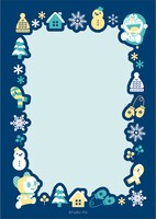 冬柄のメモ帳のイメージ。