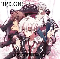 深川可純描き下ろしによるTRIGGER「SECRET NIGHT」のジャケット。