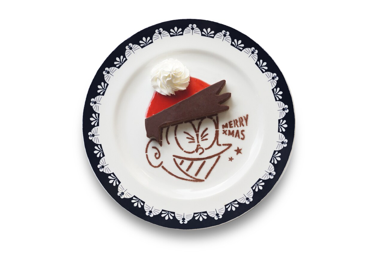 「スネ夫ヘアーチョコクレープ クリスマスバージョン」