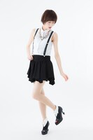 パンプスの着用図。