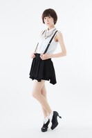 パンプスの着用図。