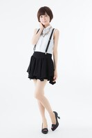 パンプスの着用図。