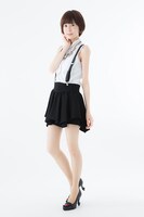 パンプスの着用図。