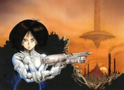 木城ゆきと「銃夢」のイラスト。
