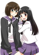 「ガール・バーサス・ガール！」の予告カット。