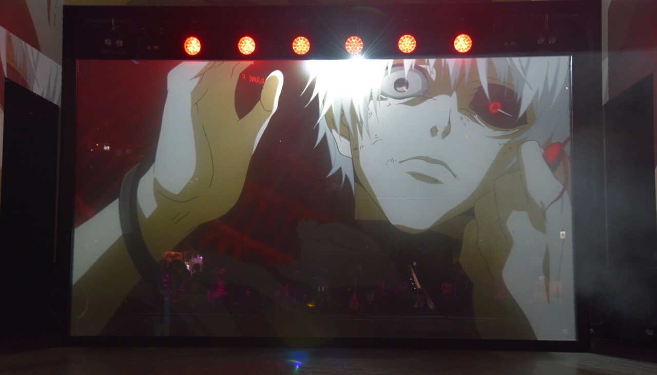 会場で上映されるプロジェクションマッピングを使ったムービー。