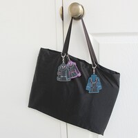 衣装キーホルダーの使用例。