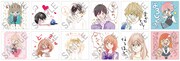 「ラブきゅん少女マンガフェア」でもらえるスタンプ。