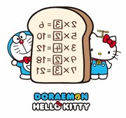 「DORAEMON × HELLO KITTY」新作アイテムのビジュアル。