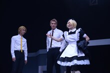 ミュージカル「青春-AOHARU-鉄道」公開稽古の様子。