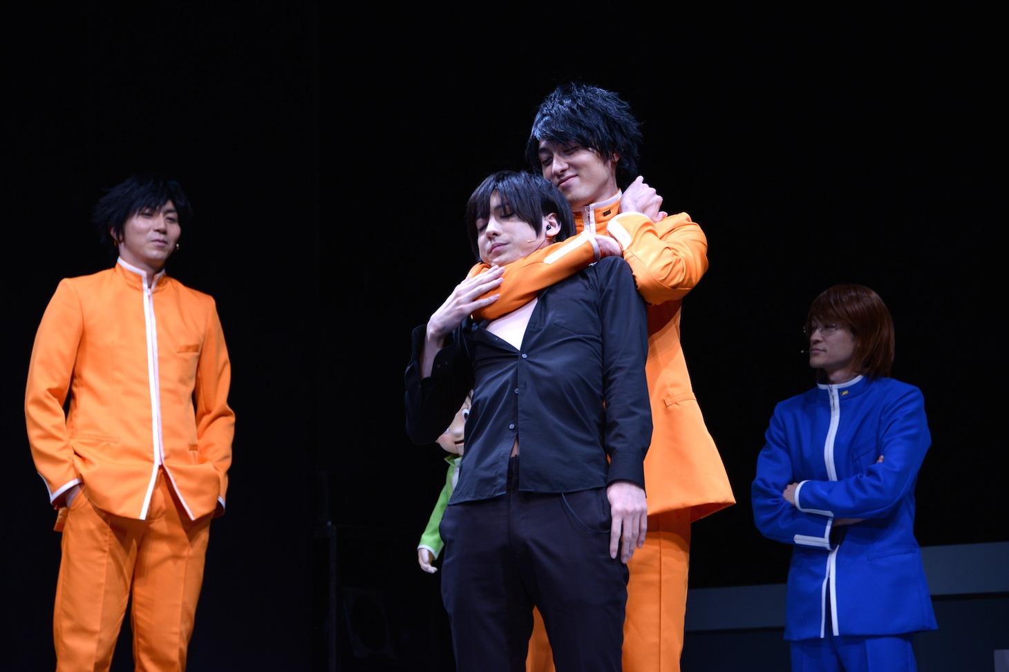 ミュージカル「青春-AOHARU-鉄道」公開稽古の様子。