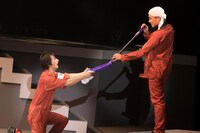 ミュージカル「青春-AOHARU-鉄道」公開稽古の様子。