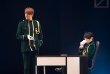 ミュージカル「青春-AOHARU-鉄道」公開稽古の様子。