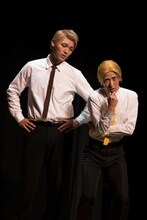 ミュージカル「青春-AOHARU-鉄道」公開稽古の様子。