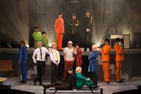 ミュージカル「青春-AOHARU-鉄道」公開稽古の様子。