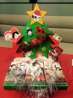 クリスマスをイメージした装飾。