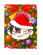 描き下ろしのクリスマスカード。