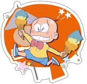 ダイカットポストカードのイラスト。