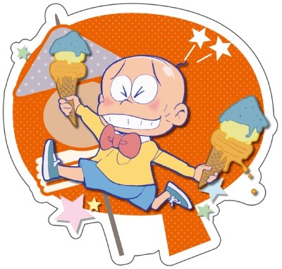 ダイカットポストカードのイラスト。
