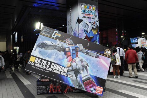 「ガンプラEXPO ワールドツアージャパン 2015」の様子。