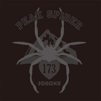「ピークスパイダー 巻島裕介」半袖Tシャツの新色・ブラック。