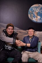 吉田豪（左）と松本零士（右）。