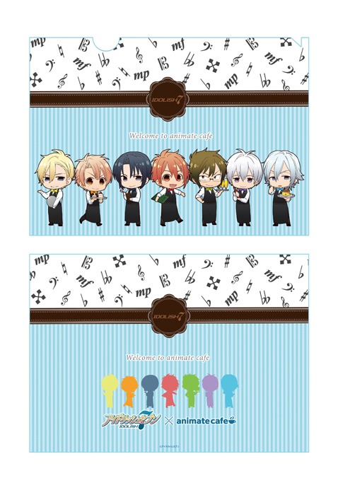 IDOLiSH7のクリアファイル。(c) アイドリッシュセブン Deformer illust. あかね（アニメイト）