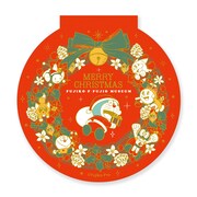 「丸型メモ帳 リース柄」