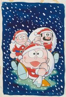 「ポストカード ウメ星デンカ カラー原画 ベニショーガのクリスマス」