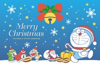 「ポストカード ミニサンタとドラえもんサンタ」