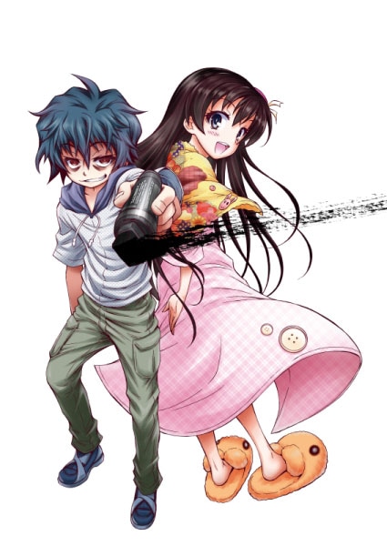 「症年症女（しょうねんしょうじょ）」のカット。 (c)西尾維新・暁月あきら／集英社