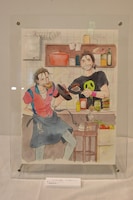 高精細複製原画。イラストは描き下ろし。