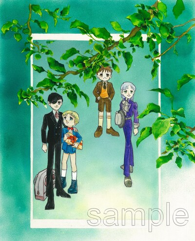 「三原順 クリアファイル・セットA（5枚組）」の1枚。またこのイラストは「三原順 プリマグラフィー（超高級印刷複製原画）E」にも使用される予定。