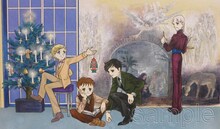 「三原順 クリアファイル・セットB（5枚組）」の1枚。またこのイラストは「三原順 プリマグラフィー（超高級印刷複製原画）D」にも使用される予定。