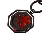 EVA STORE限定【エヴァ×THE KISSコラボ】A.T.フィールド型NERVマークバッグチャーム/レッド