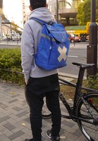 チョッパーデザインリュック着用イメージ。