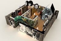 「伊藤潤二恐怖美学体験大展」会場のイメージ。