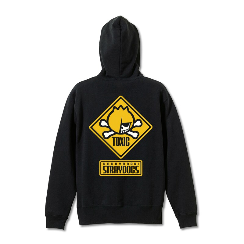 「蓮ドクロちゃん"TOXIC"パーカー SICKOCK BLACK（漆黒ブラック）」