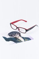 ルルーシュ・ランペルージモデルのファッショングラスとメガネ拭き。