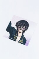 ルルーシュ・ランペルージモデルのルルーシュ・ランペルージモデルのファッショングラスに同梱されるメガネ拭き。