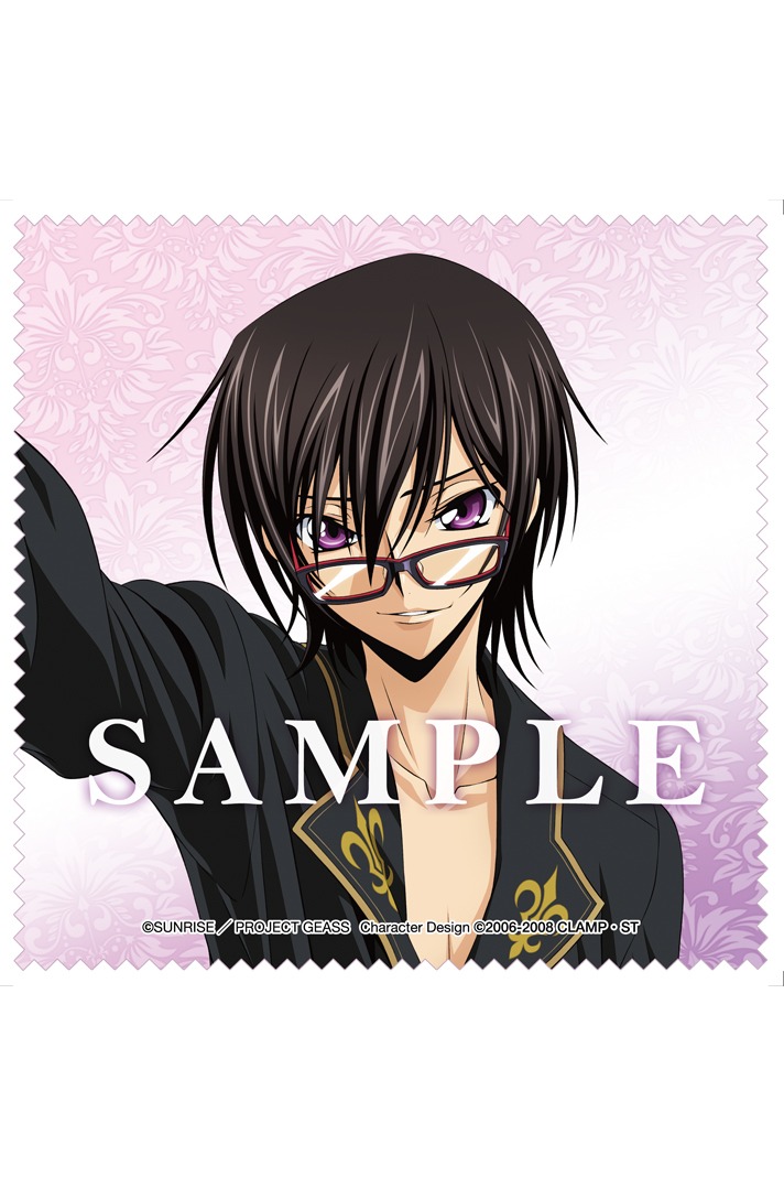 ルルーシュ・ランペルージモデルのルルーシュ・ランペルージモデルのファッショングラスに同梱されるメガネ拭き。