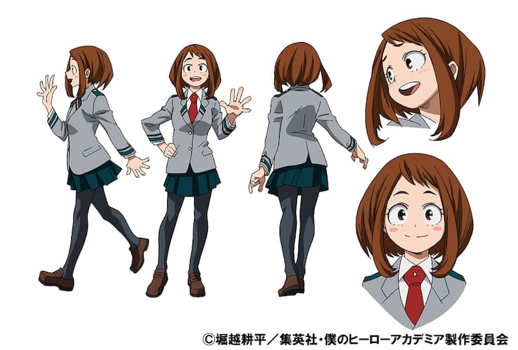 ヒーローアカデミア」麗日お茶子＆飯田天哉の設定画、ジャンフェス情報 