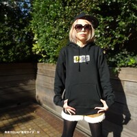 「蓮ドクロちゃん"TOXIC"パーカー SICKOCK BLACK（漆黒ブラック）」