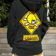 「蓮ドクロちゃん"TOXIC"パーカー SICKOCK BLACK（漆黒ブラック）」