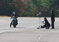 本編で使用するバイク音は各車両ごとにツインリンクもてぎで収録。バイク実機はバイク王から提供。(c)おりもとみまな（ヤングチャンピオン烈）／ばくおん!!製作委員会