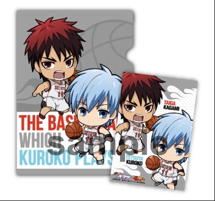 「黒子のバスケ」クリアファイル＆イラストシール 黒子・赤司ver.